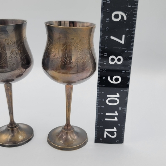 Vintage Goblets In Velvet Box #1002 - Picture 11 of 14
